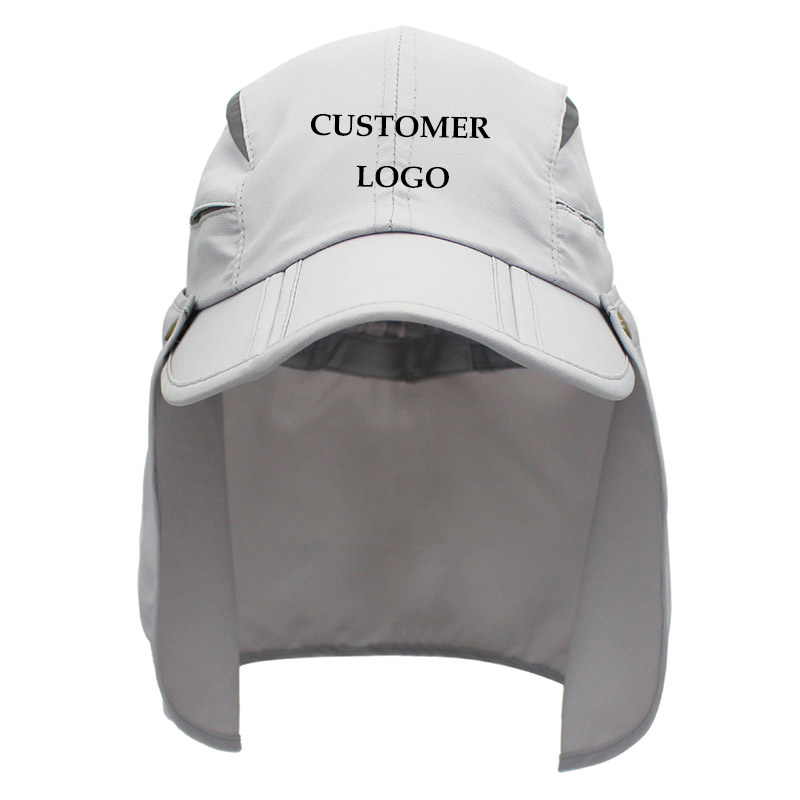 Kids Personalized Custom Sun Hat with Removable Neck Flap, Add Your Text Logo Design, Sun Protection Sunshade Baseball Baseball Hat, Dad Hats