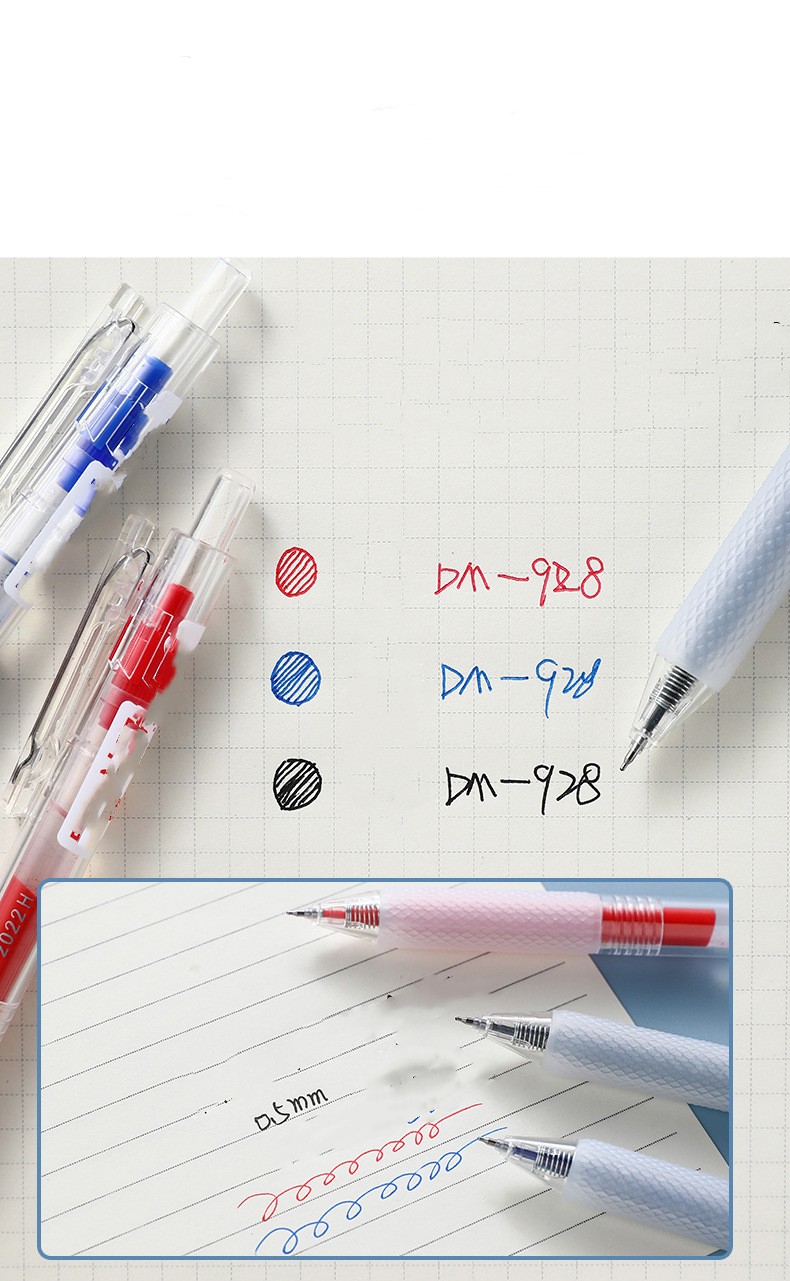 M g Black/red/blue Retractable Gel Pen Student Signature Pen - Temu