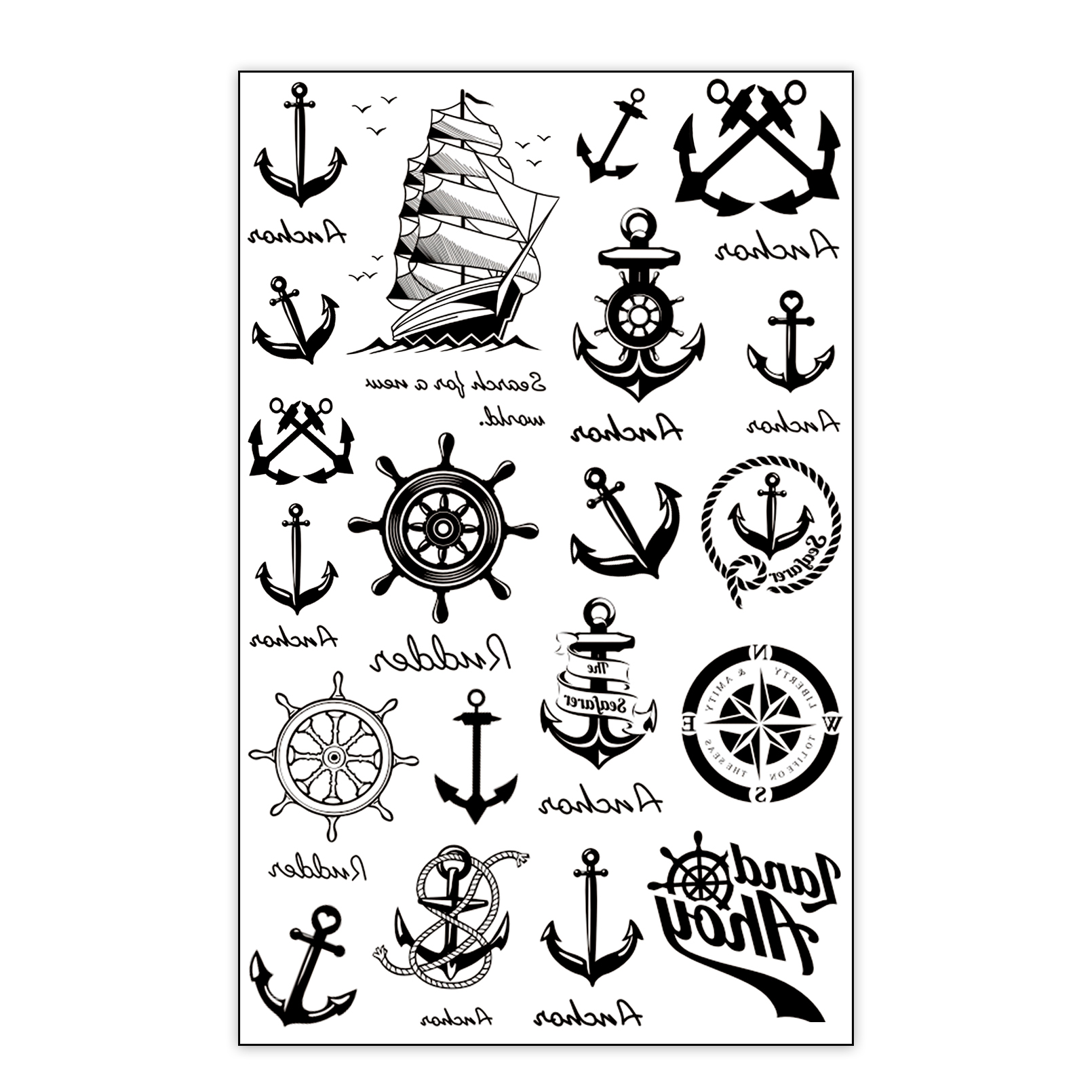 cool anchor tattoos for men