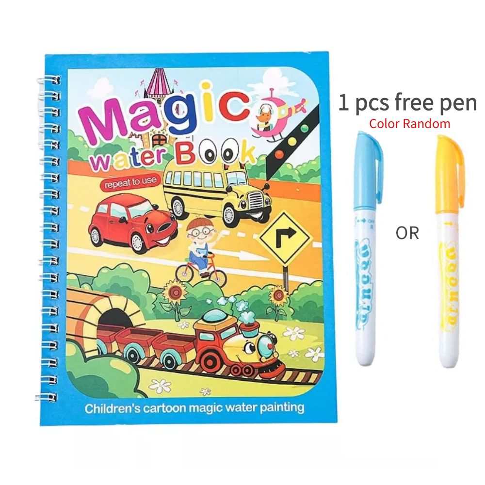 Reusable Coloring Book Magic Water Drawing Painting Sensory Kids