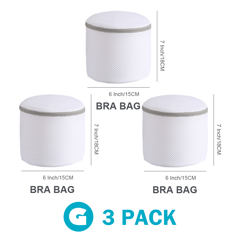 Large Mesh Lingerie Bags for Laundry, Bra Washing Bag for Washing  Machine/Washer, D to E Cup,3 Pack White