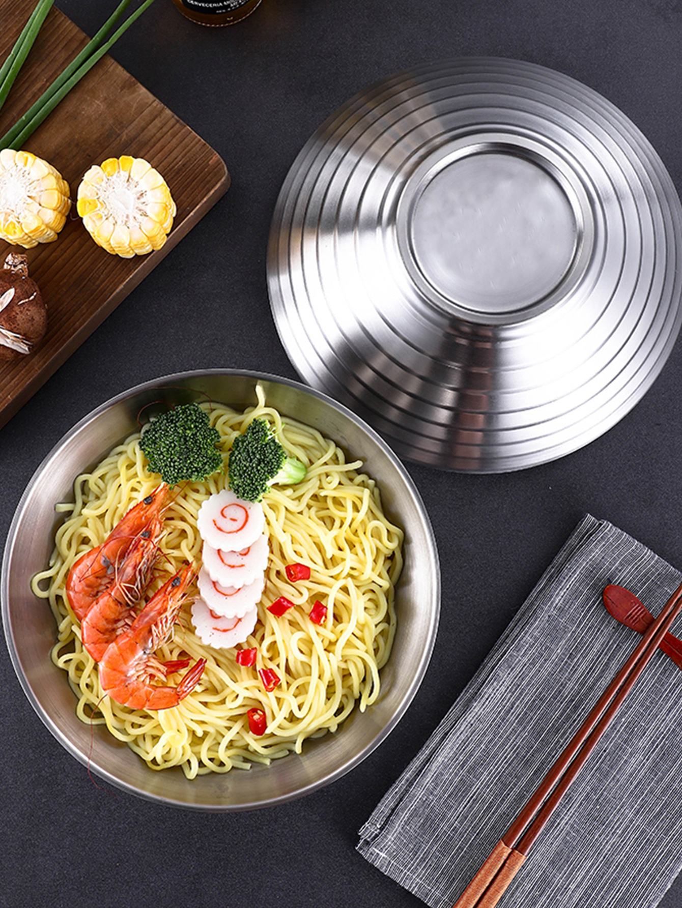 Durable Stainless Steel Ramen Bowl Instant Noodles Rice Temu