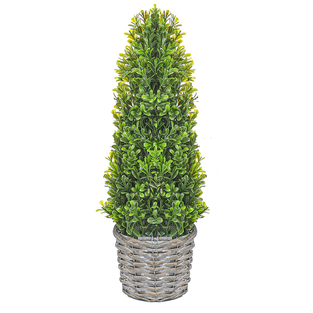 1pc Premium Artificial Boxwood Trees Uv Resistant Decorative Buxus ...