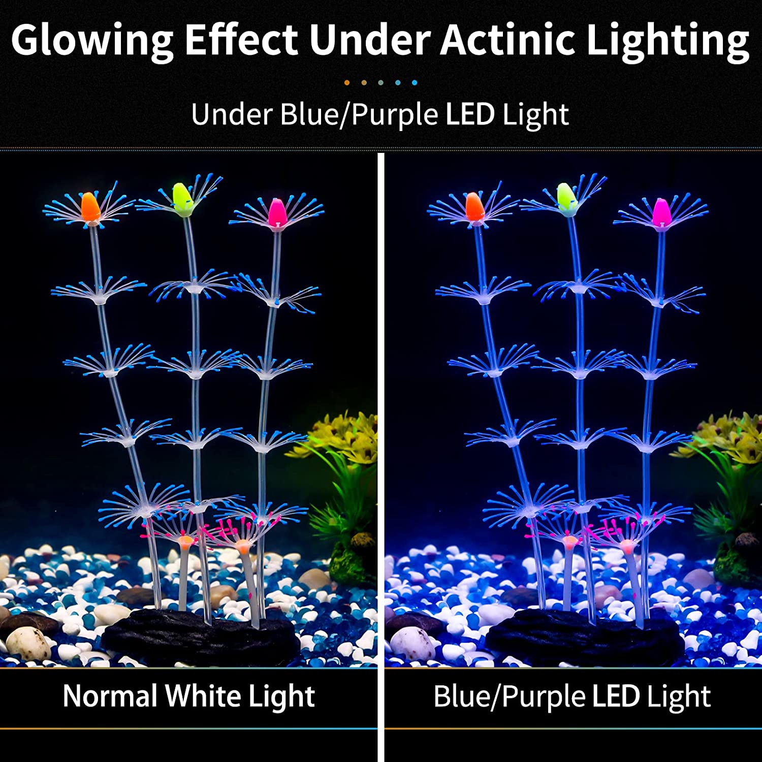 Glow Fish Tank Silicone Artificial Coral Plants Aquarium Decoration, Free  Shipping, Free Returns