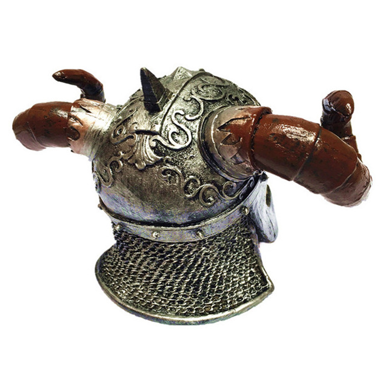 Aquarium Terrarium Skull Decor Reptile House Hide Skull Cave Ornament