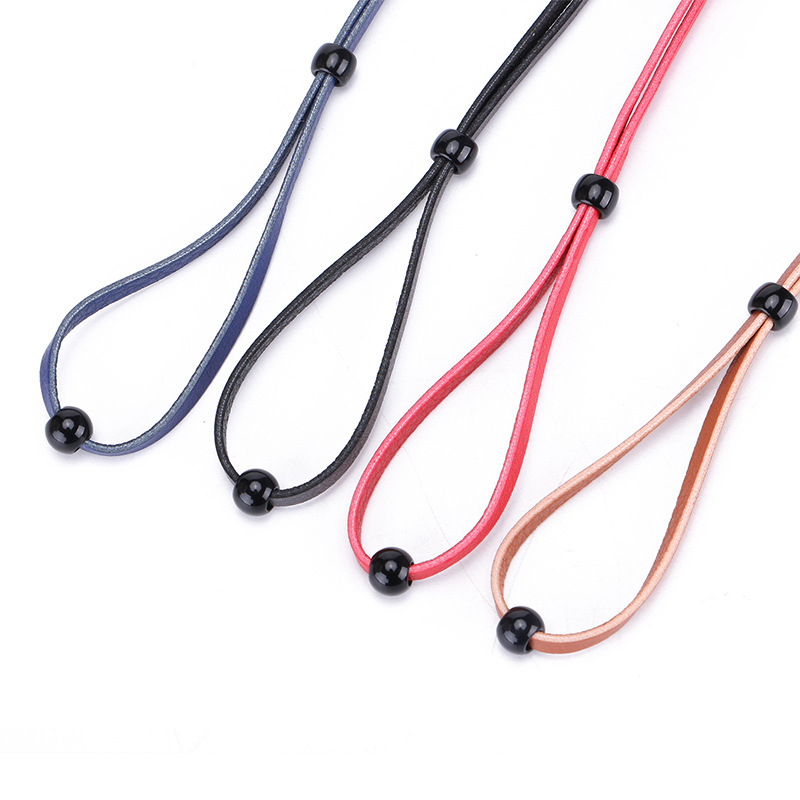 Adjustable New Glasses Rope Leather Glasses Rope Anti Falling Glasses Chain Eye Rope Shop On