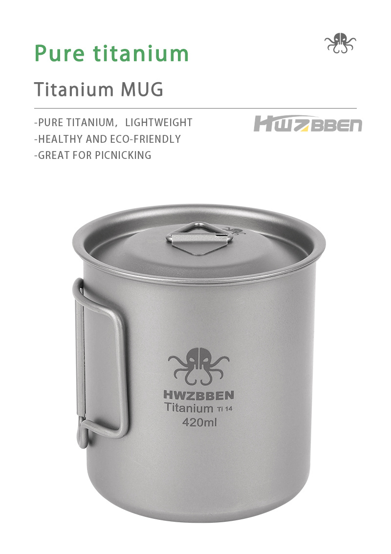 Hwzbben Pure Titanium Outdoor Kettle Lightweight And Durable - Temu