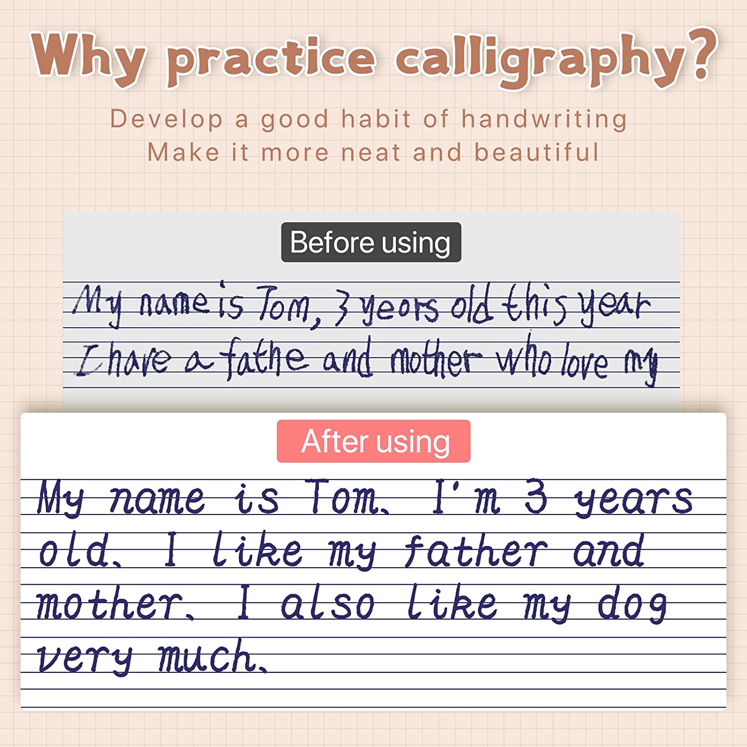 Magic Practice Copybook For Kids Handwriting - Temu