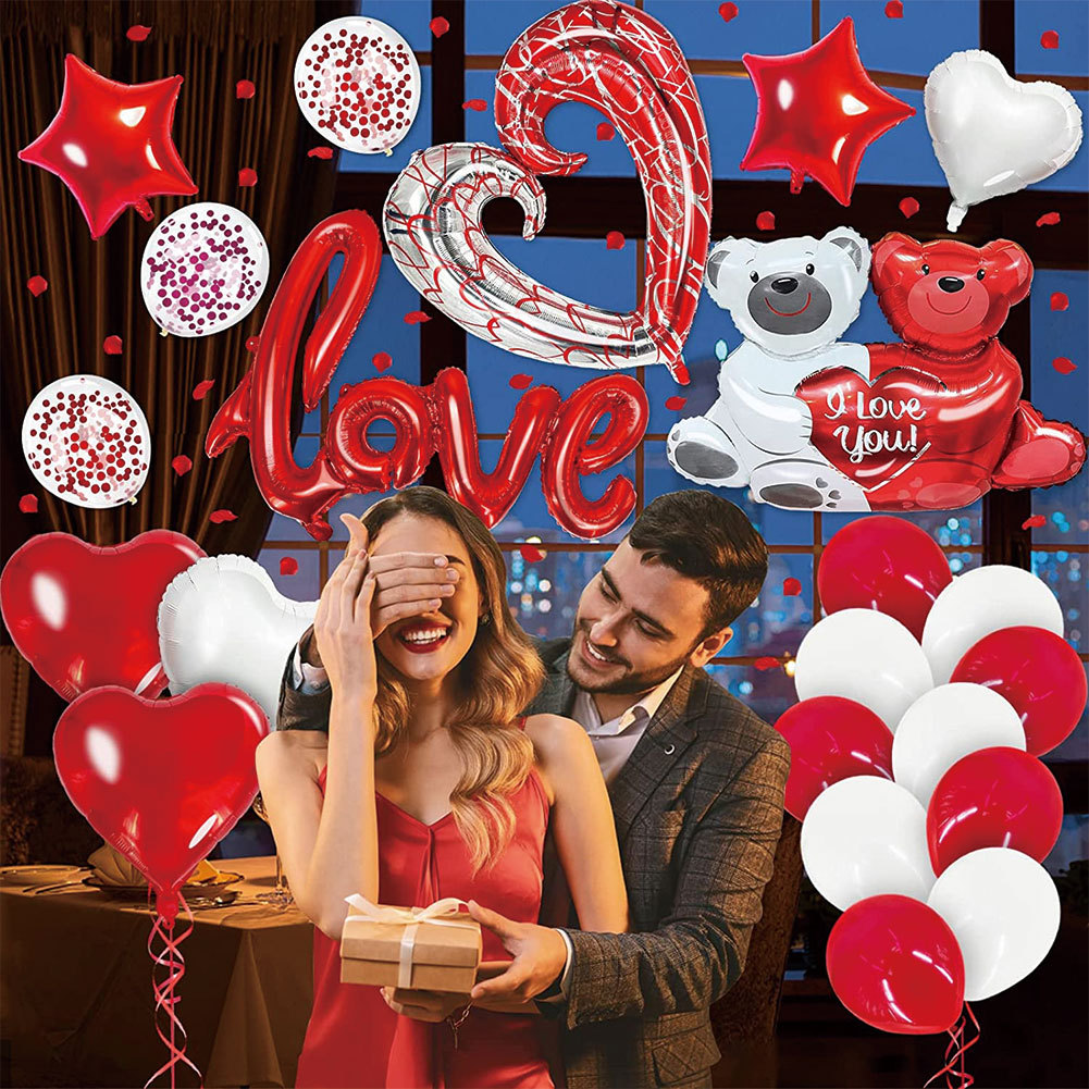San Valentine Decoration Para Home Globos De Aluminio Corazon Love Valentin
