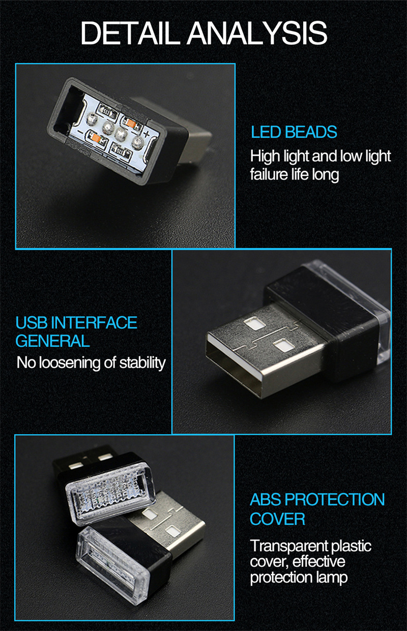 Mini Usb Licht Led Modellbau Auto Atmosphäre Licht Neonlicht - Temu  Switzerland