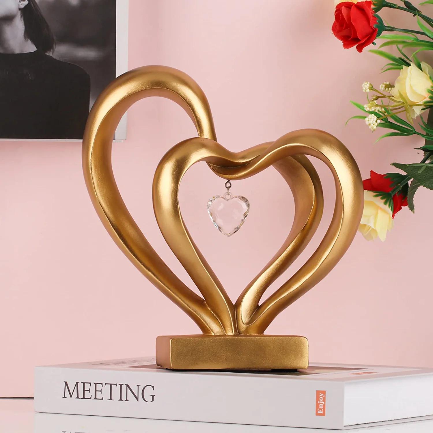 Heart Sculpture Love Decor Contemporary Couple Temu New Zealand