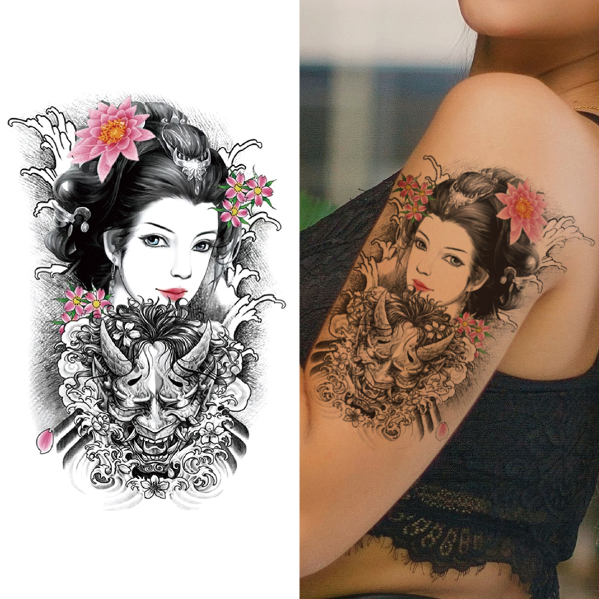 Sexy Feminino Impermeável Adesivos de tatuagem Diy Body Art Stickers Sketch  East China 3d Tattoo Stickers Temporary Tattoo