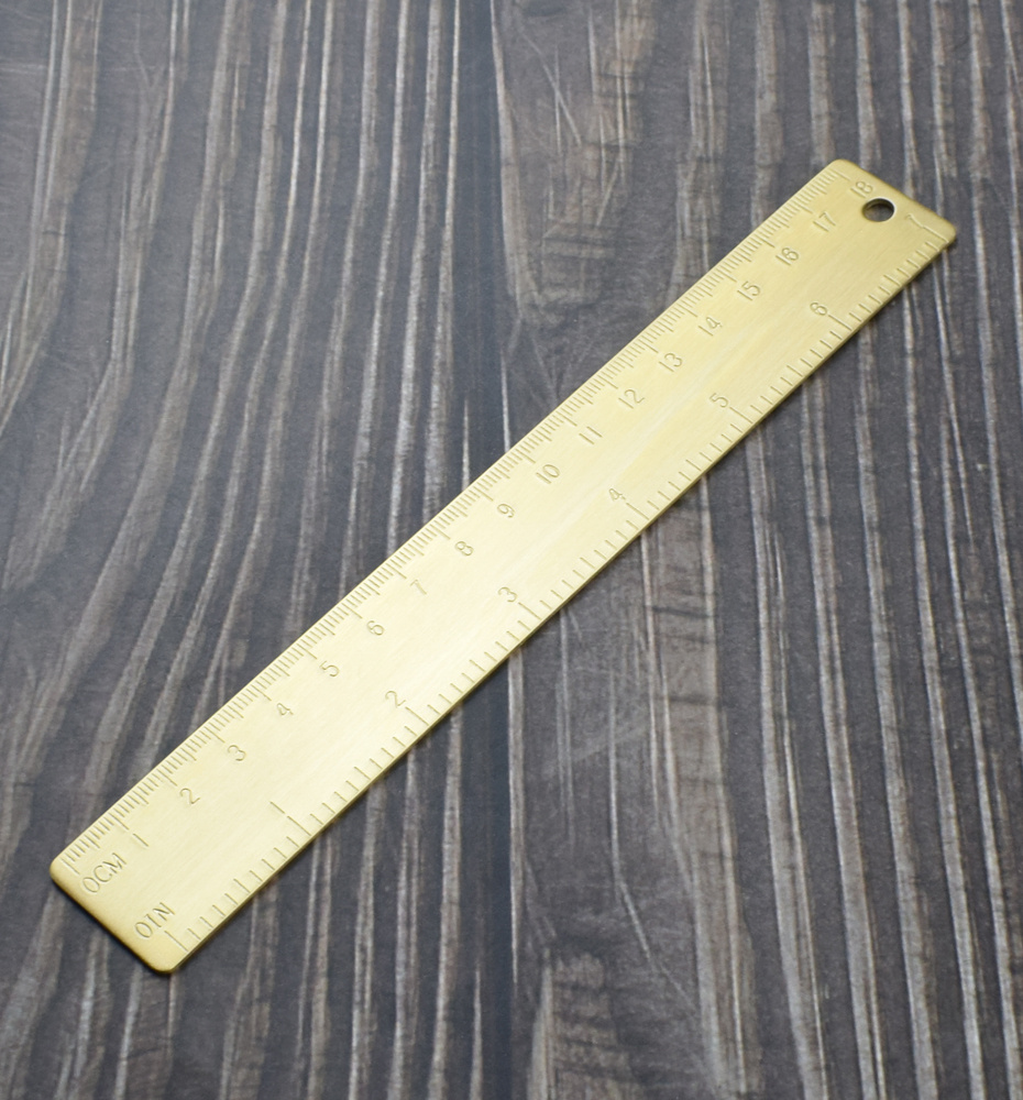 Small Metal Ruler Vintage Brass Ruler With Holes Dual Scale Measuring  Suppliesl For Engineers Students Architects And Draftsman - AliExpress