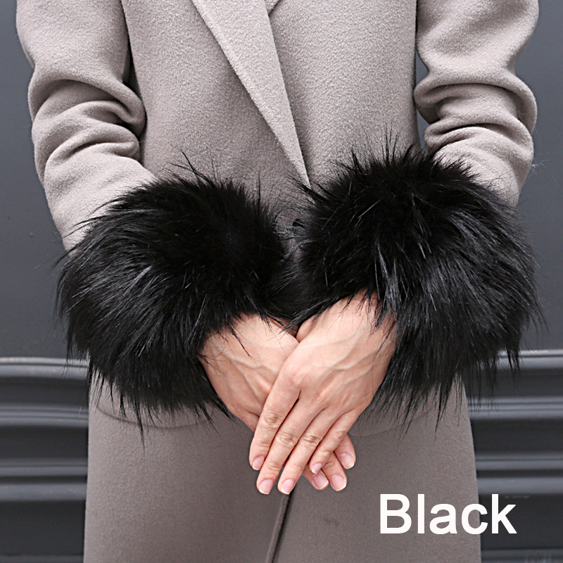 Real Fox Fur Cuffs Winter Women Warm Fashion Hand Wear Wristband Arm Warmer  Fur Sleeve Dropshipping - Bangles - AliExpress