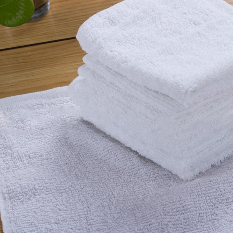 10pcs/Lot White Small Face Hand Towels Kitchen Hotel Restaurant  Kindergarten Cotton Towel for Beauty Salon