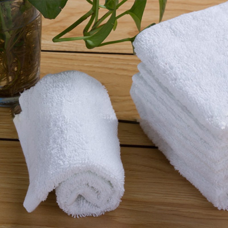 Cotton Plain White Hand Towel, For Home.hotel, Size: Small