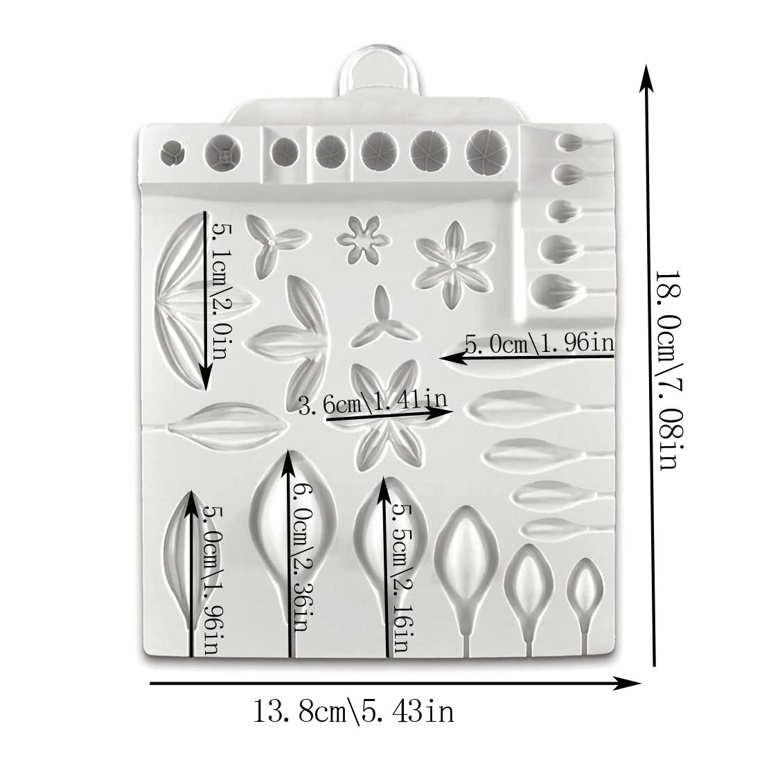 Strawberry Silicone Mold Flower Leaves Cupcake Topper ​Fondant