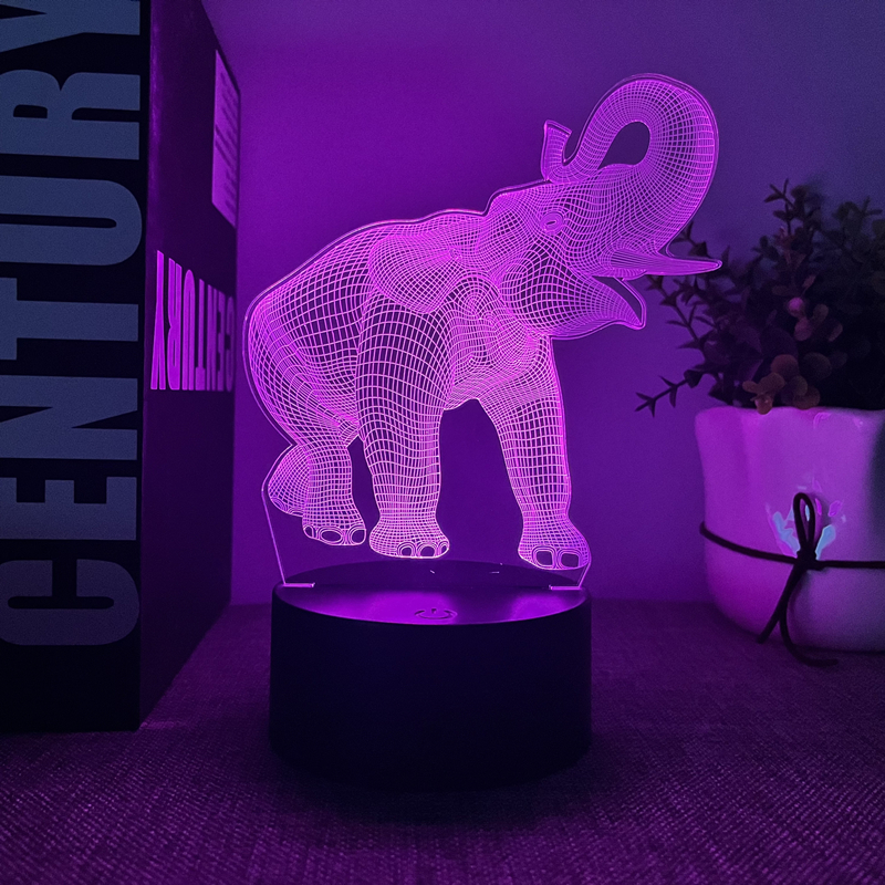 Lámpara Bebé Personalizada Elefante ⭐️ Curioshop