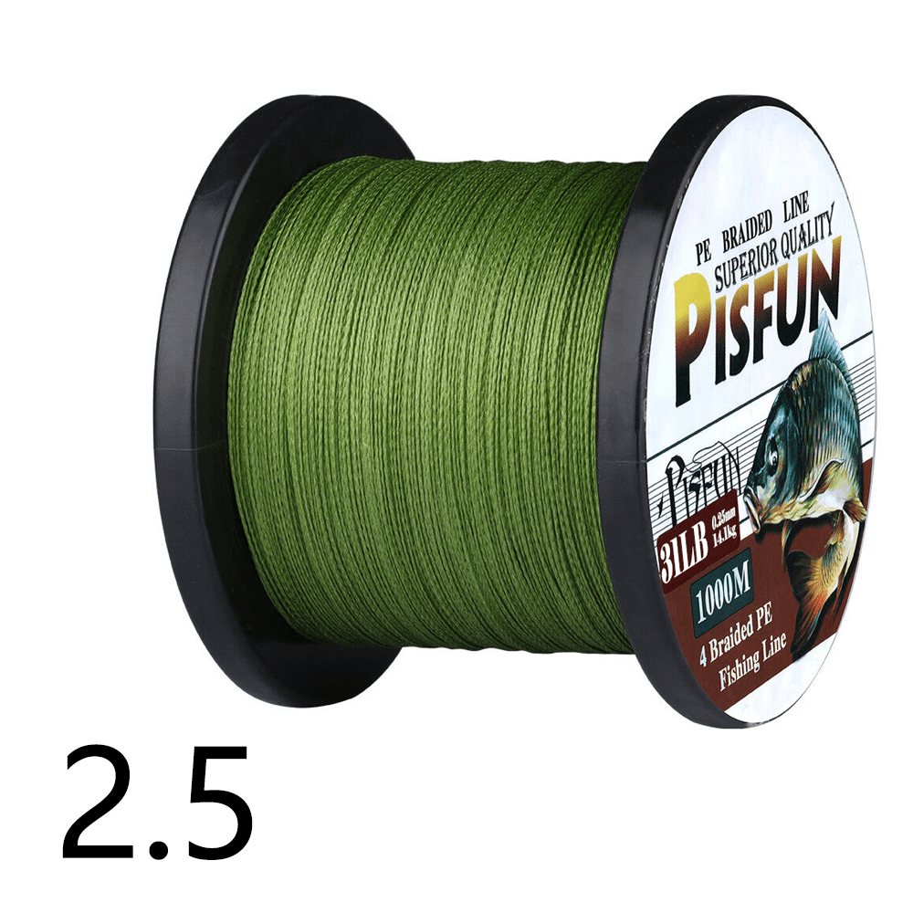 Strong Durable Green Braided Pe Fishing Line Ideal Saltwater