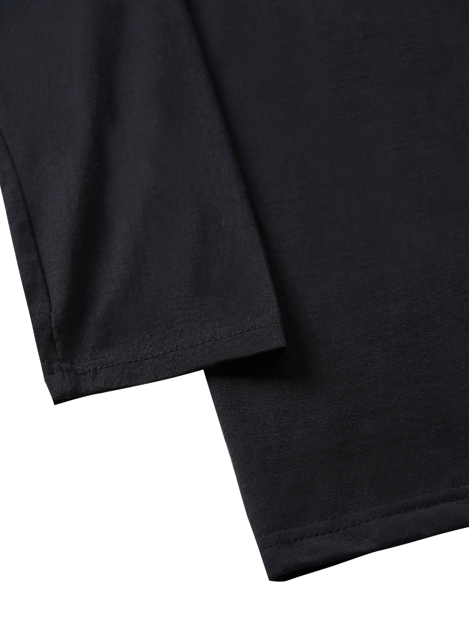 EKLENTSON Herren T-Shirt Langarm - Baumwolle Basic Rundhals Freizeit Shirt