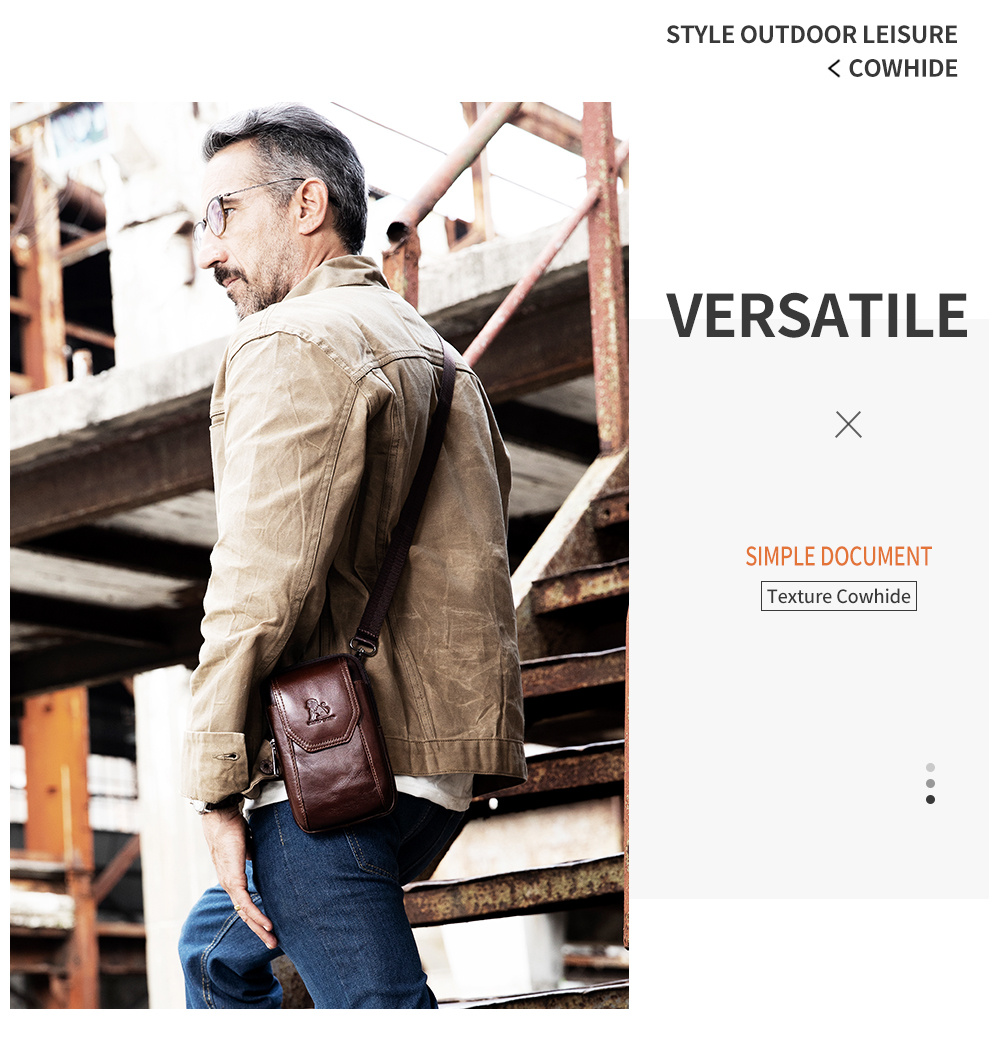 Bolso De Cintura Ajustable De Moda, Estilo Casual Para Hombres