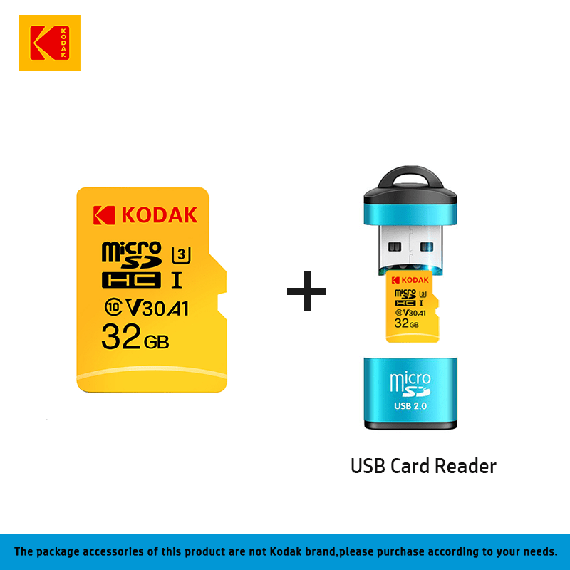Acheter Kodak carte mémoire haute vitesse 100 mo/s 32 go A1 classe