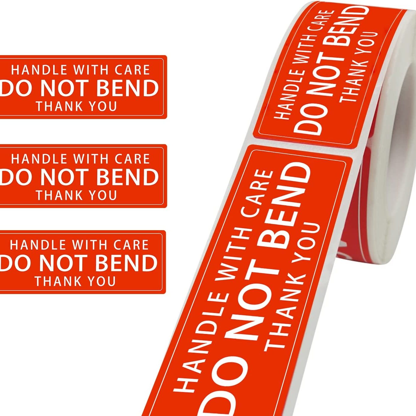 Do Not Bend Warning Stickers