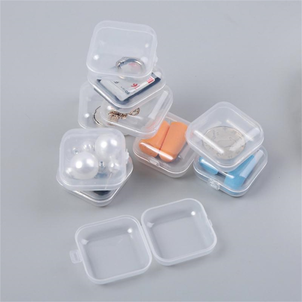 Square Mini Plastic Storage Containers Clear Empty Box Case With Lids Small  Box Jewelry Earplugs Storage Box 3 5 3 5cm317H From Nanna11, $77.39