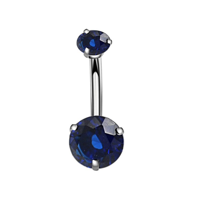 Sapphire belly button deals ring