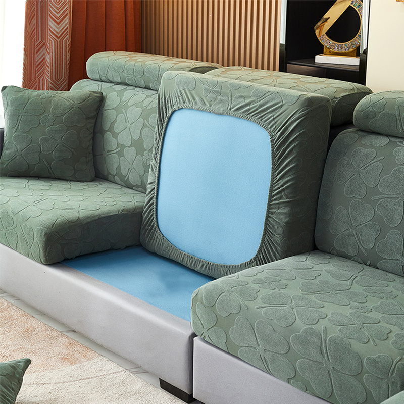 HXTSWGS Fundas de sofá de dos plazas, funda de sofá de 1/2/3/4 asiento,  funda protectora de sofá de color sólido, funda de sofá elástica de tela