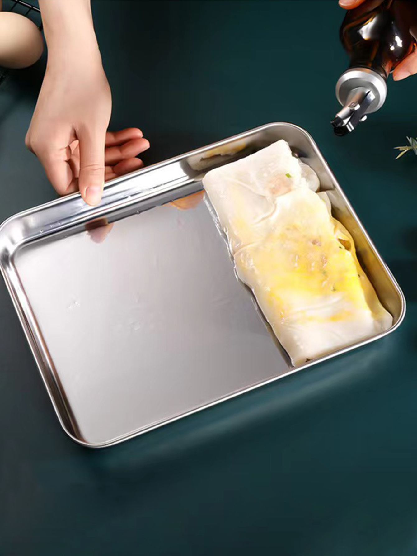 Clad Ovenware Stainless Steel Square Roasting Pan 20.5cm