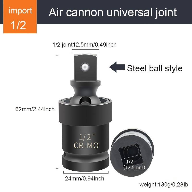 Impact Universal Joint Socket Swivel Set 360 Degree Wobble Temu