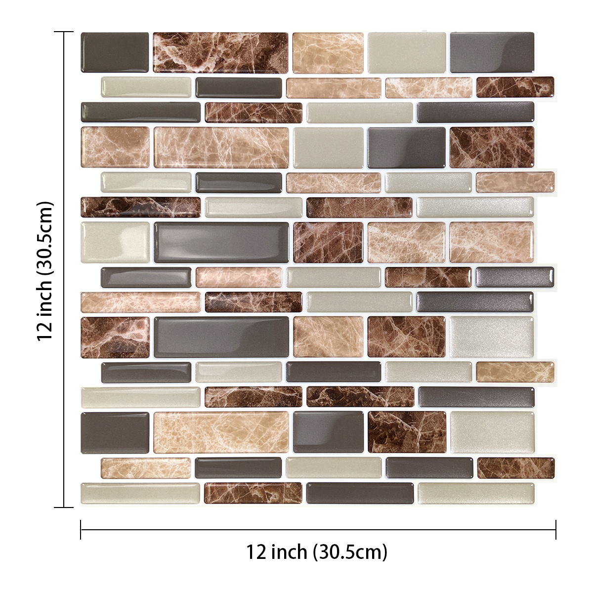 Transform Kitchen Modern Peel Stick Backsplash Tiles 12x12! - Temu