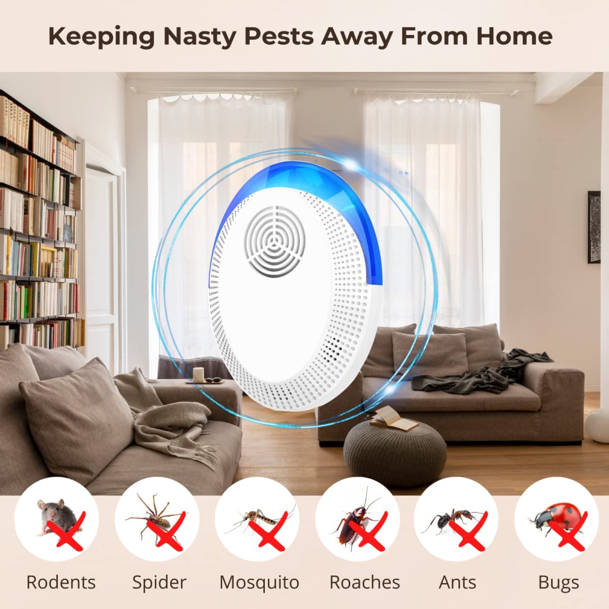 eliminate pests instantly with ultrasonic mosquito repellent indoor pest control for insects rodents details 4