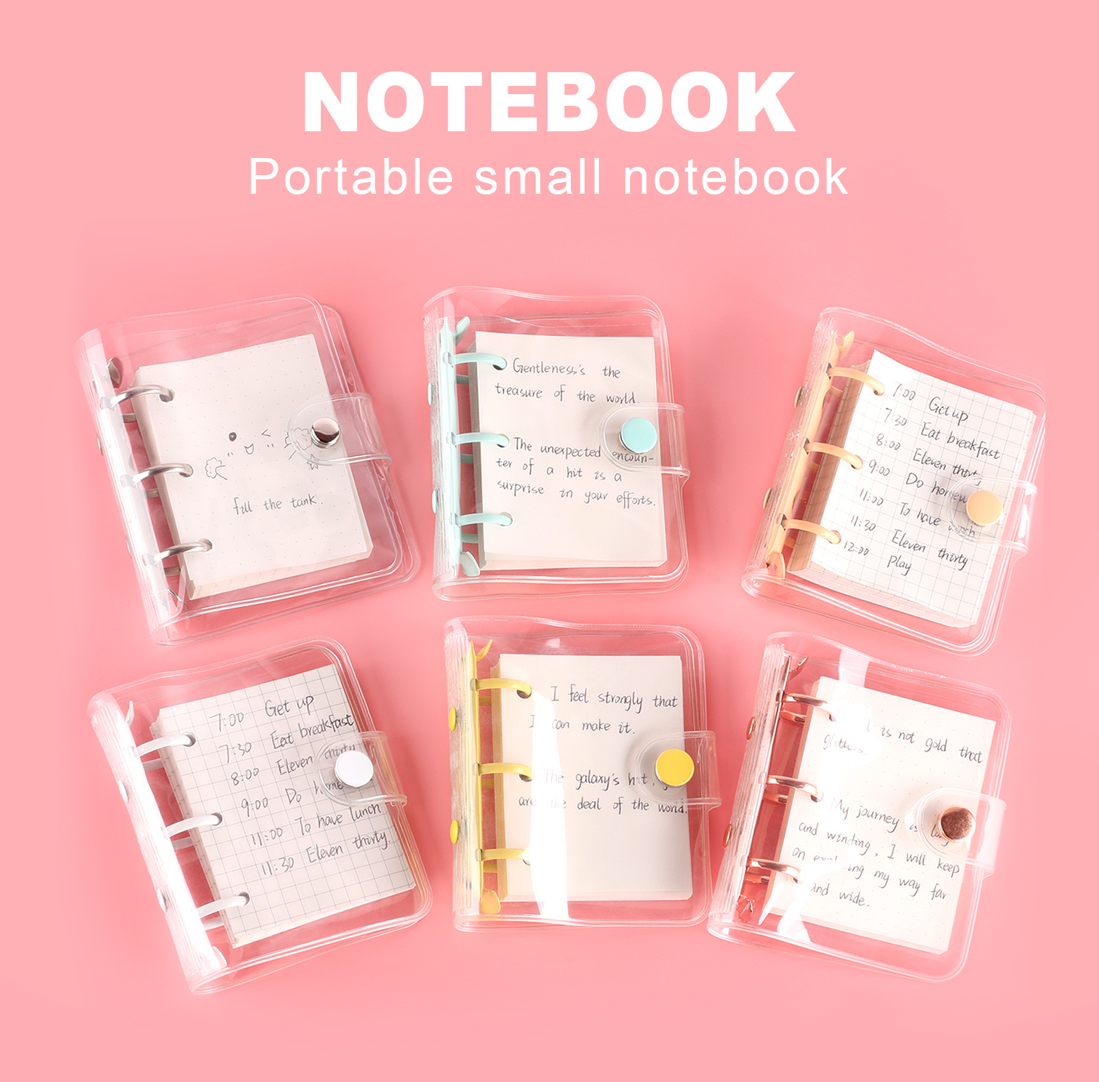 Portable Star chasing Planner: Color Transparent Mini 3 - Temu