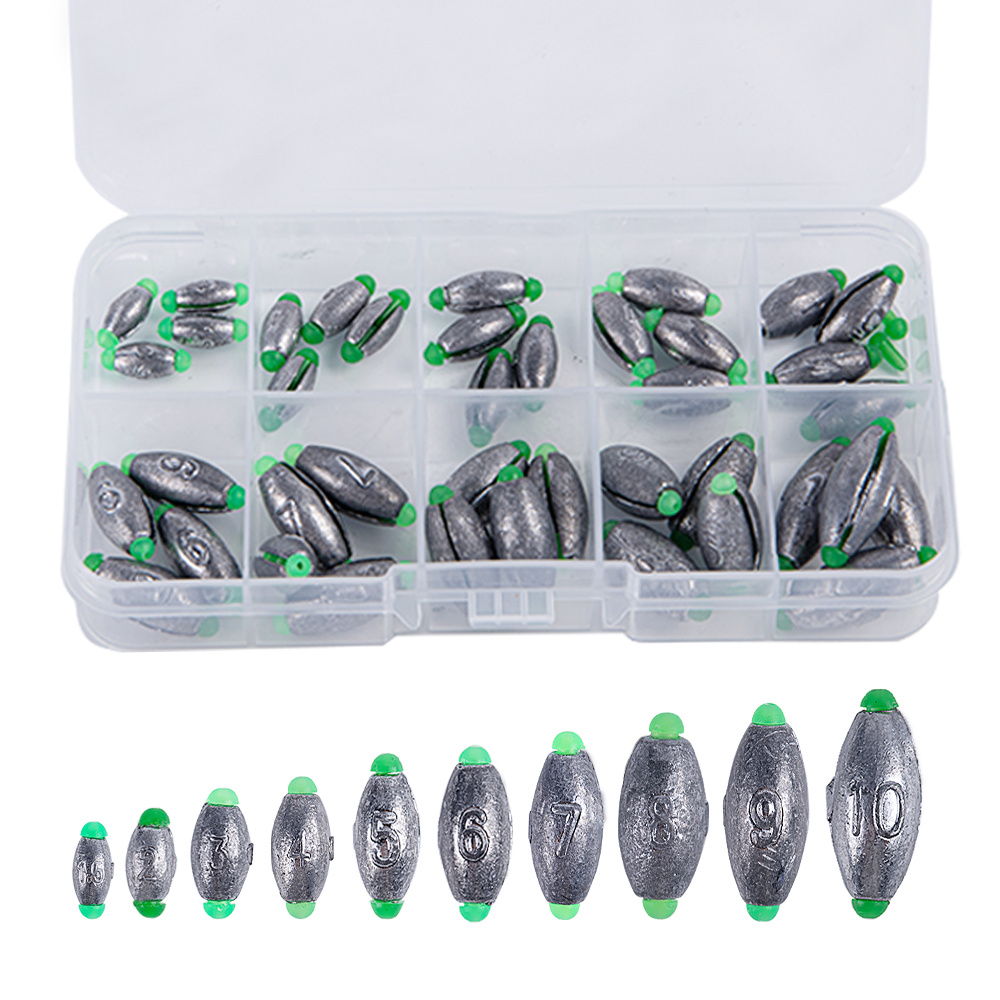 Lead Drop Weights Sinkers Kit Casting Removable Fishing Weights Saltwater