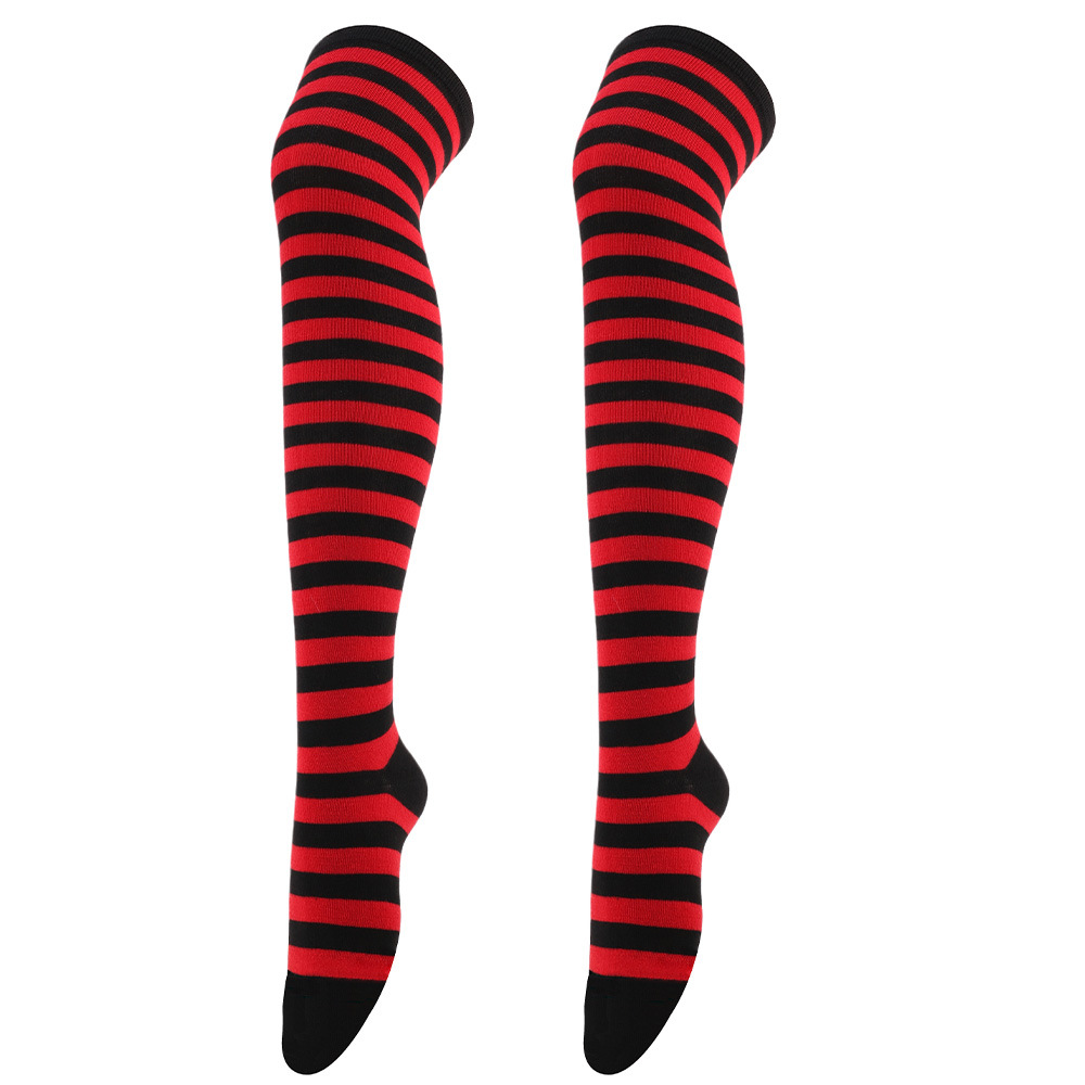 Cosplay Party Rainbow Striped Thigh High Socks Fashion Knee - Temu Canada