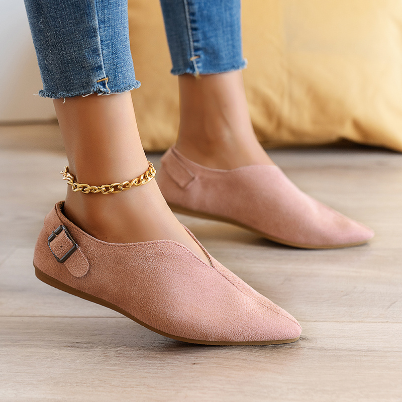 Women's Loafers, Slip-on Casual Shoes, Comfortable Soft Pointed Flats - Temu