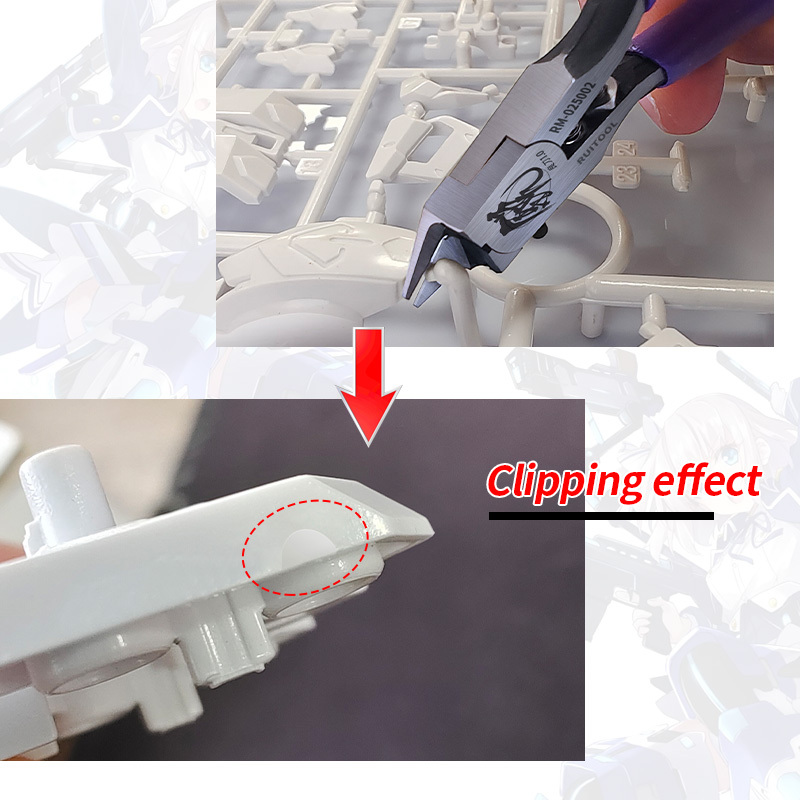 Model Cutting Pliers Thin Single Blade Nippers Cr v - Temu