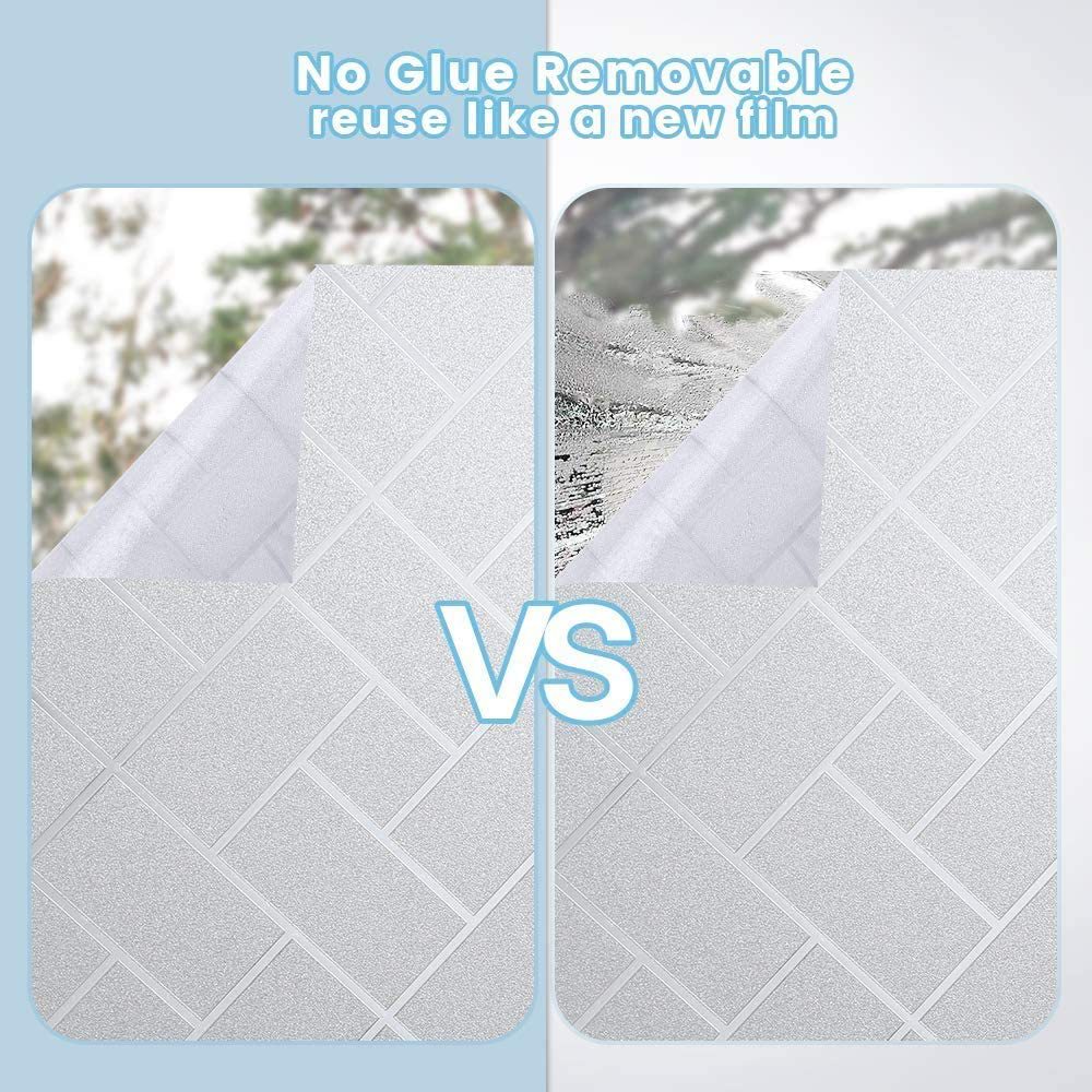 Privacy Window Film No Glue Door Glass Cover Decals Static Temu New