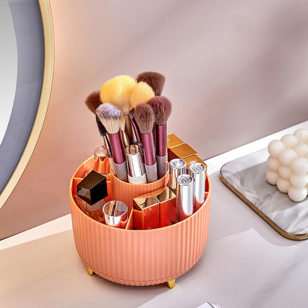 Makeup Brush Holder Organizer 360° Rotating Pencil Pen - Temu