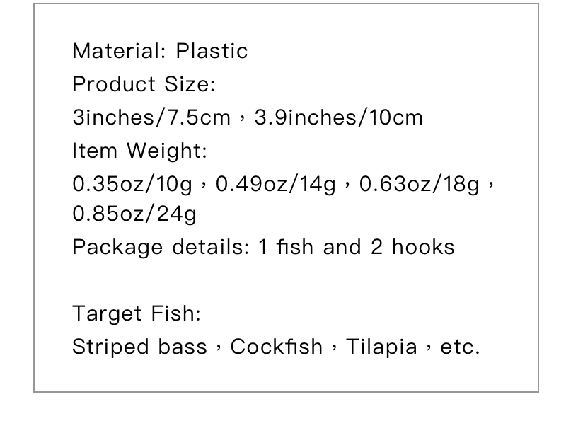 Premium Saltwater Fishing Lure Kit - Catch Striped Bass, Cockfish