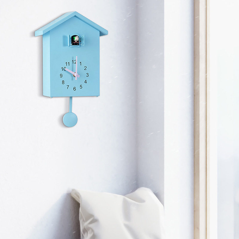 Hidyliu Cuckoo Clock with Cuckoo Wooden Antique Chime Bird House Wall Clock Hanging Automatic Swing Pendulum Home Decoration