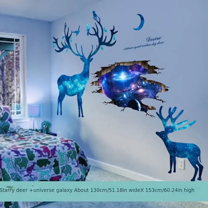 40x90cm Stickers Muraux Chambre Adulte - Adhesif Mural Effet 3d