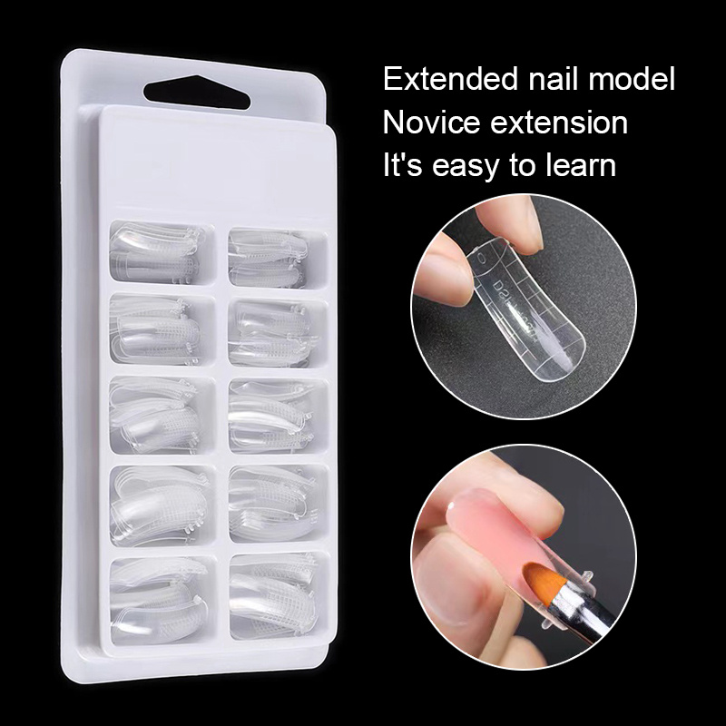 Quick Building Nail Mold Tips Nail Forms Finger Extension Temu