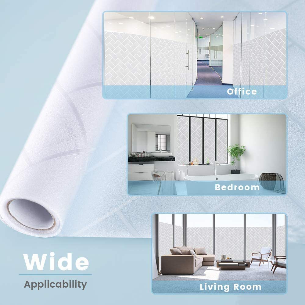 Privacy Window Film No Glue Door Glass Cover Decals Static Temu New