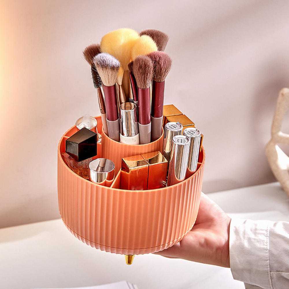 Makeup Brush Holder Organizer 360° Rotating Pencil Pen - Temu