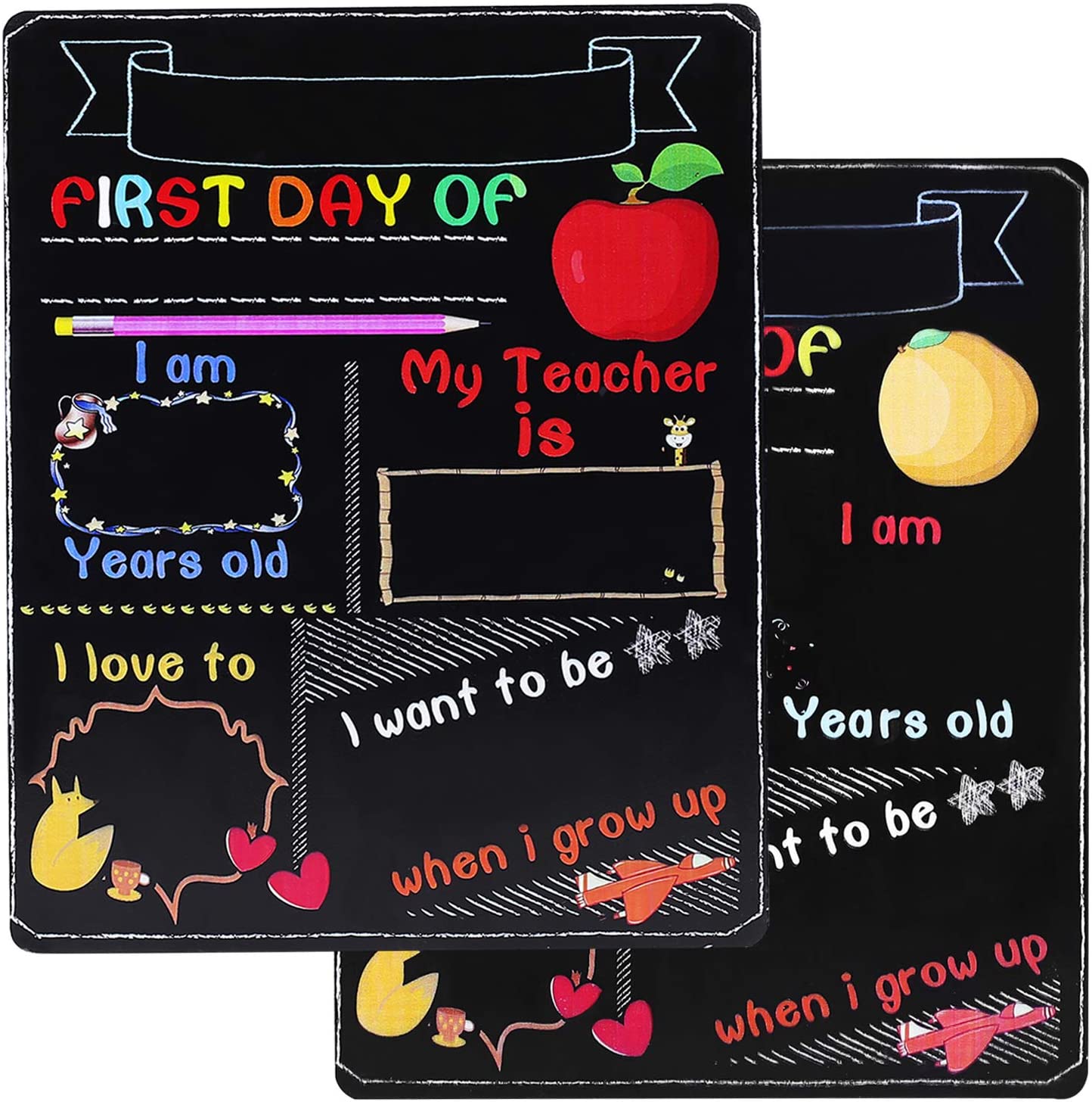 Back School Chalkboard Sign Perfect First Day Last Day - Temu