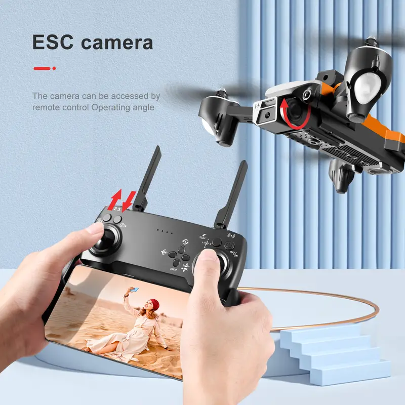 electrically adjusted high definition aerial camera uav avoiding obstacles on all sides optical flow and fixed height new type of four axis aircraft live broadcast aircraft details 1