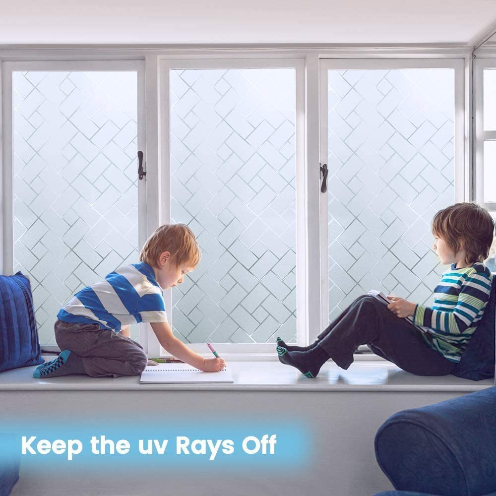 Privacy Window Film No Glue Door Glass Cover Decals Static Temu New